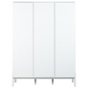Krémově bílá šatní skříň Quax Ashi 196 x 144 cm