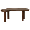 Hnědý dřevěný konferenční stolek Quax Organic 130 x 70 cm