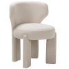 Krémové bílá jídelní židle Selen