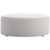 Světle šedý bouclé taburet Micadoni Dia 90 cm