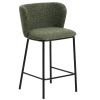 Zelená barová židle Kave Home Ciselia 65 cm