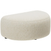 Světle béžová čalouněná podnožka MICADONI Kate II. 99 x 60 cm