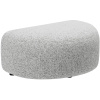 Světle šedá čalouněná podnožka MICADONI Kate II. 99 x 60 cm