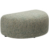 Zelená čalouněná podnožka MICADONI Kate II. 99 x 60 cm