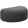 Tmavě šedá čalouněná podnožka MICADONI Kate II. 99 x 60 cm