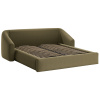 Zelená čalouněná dvoulůžková postel Cosmopolitan Design Campi 180 x 200 cm s úložným prostorem