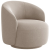 Světle hnědé čalouněné otočné křeslo Micadoni Letizia