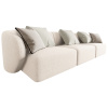 Světle béžová čalouněná trojmístná pohovka Chiara 266 cm