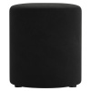 Černý sametový taburet Micadoni Dia 40 cm