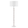 Bílá stojací lampa Chamois 155 cm