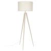 Béžová stojací lampa TRIPOD 157 cm