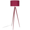 Červená stojací lampa TRIPOD 157 cm