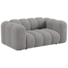Šedá čalouněná dvoumístná pohovka Micadoni Lupine 170 cm