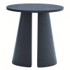 Modrý jasanový kulatý odkládací stolek Teulat Cep 50 cm