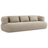 Béžová sametová čtyřmístná pohovka Windsor & Co Aldrin 226 cm
