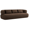 Hnědá sametová čtyřmístná pohovka Windsor & Co Aldrin 226 cm