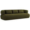 Zelená sametová čtyřmístná pohovka Windsor & Co Aldrin 226 cm