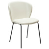 Bílá koženková jídelní židle DAN-FORM Stay