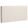 Béžové čalouněné čelo k posteli Kave Home Blok 180 cm