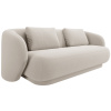 Krémově bílá sametová dvoumístná pohovka Cosmopolitan Design Camden 169 cm