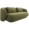 Zelená sametová dvoumístná pohovka Cosmopolitan Design Camden 169 cm