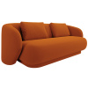 Terakotově oranžová sametová dvoumístná pohovka Cosmopolitan Design Camden 169 cm