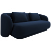Tmavě modrá sametová dvoumístná pohovka Cosmopolitan Design Camden 169 cm