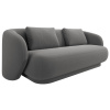 Šedá sametová dvoumístná pohovka Cosmopolitan Design Camden 169 cm