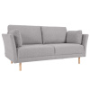 Světle šedá dvoumístná pohovka Kave Home Gilma 170 cm