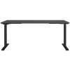 Tmavě šedý výškově nastavitelný pracovní stůl Germania Mailand 180 x 80 cm