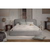 Světle šedá bouclé dvoulůžková postel Micadoni Martina 160 x 200 cm s úložným prostorem -fv-interier-25