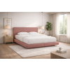 Růžová čalouněná dvoulůžková postel MICADONI Linea 140 x 200 cm -fv-interier-25