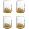 Sada čtyř béžových sklenic Bloomingville Ballard 275 ml