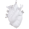 Bílé porcelánové nástěnné světlo Heart