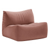 Růžové sametové křeslo Micadoni Tove