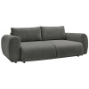 Šedá čalouněná trojmístná rozkládací pohovka Lucien 257 cm