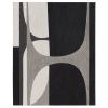 Černobílý abstraktní obraz Kave Home Onure 100 x 80 cm
