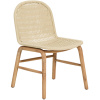 Béžová Dřevěná zahradní židle kave home Alipa s výpletem