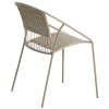 Béžovošedá zahradní židle Kave Home Atrani s výpletem