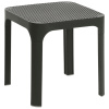 Tmavě šedý plastový zahradní stolek Net 40 x 40 cm