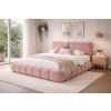 Růžová žinylková dvoulůžková postel MICADONI Solange 180 x 200 cm -fv-interier-25