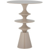 Béžový kovový odkládací stolek Bloomingville Samio Ø 35,5 cm