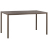 Hnědý zahradní stůl Piave 140 x 80 cm