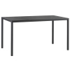 Tmavě šedý zahradní stůl Piave 140 x 80 cm
