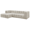 Béžová čalouněná rohová pohovka Cloud 288 cm, levá