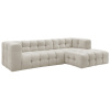 Béžová čalouněná rohová pohovka Cloud 288 cm, pravá