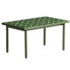 Zelený zahradní odkládací stolek kave home Maurina 50 x 80 cm