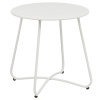 Bílý kovový zahradní stolek Austin ø 45 cm