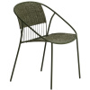 Zelená zahradní židle kave home Atrani s výpletem