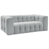 Světle šedá čalouněná rozkládací pohovka Cloud 228 cm